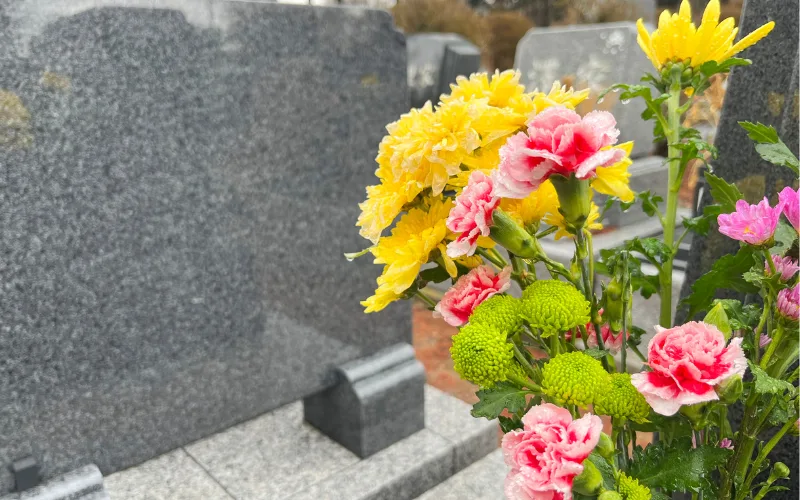 納骨前　墓掃除