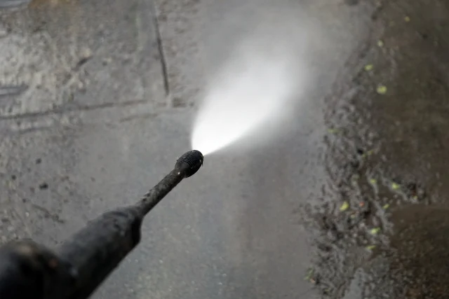 墓石　高圧洗浄機